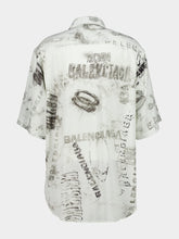 Balenciaga Graphite Grey Short Sleeve Minimal Shirt