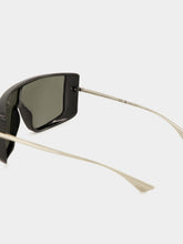 Alexander McQueen Black T-Bar Visor Sunglasses