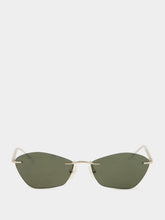 Alexander McQueen Silver T-Bar Slim Sunglasses
