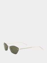 Alexander McQueen Silver T-Bar Slim Sunglasses