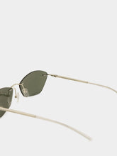 Alexander McQueen Silver T-Bar Slim Sunglasses