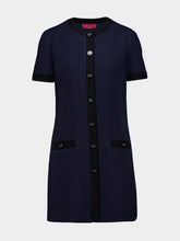 Gucci Navy Blue Mini Wool Dress