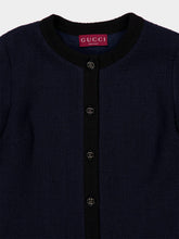 Gucci Navy Blue Mini Wool Dress