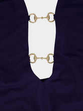 Gucci Classic Blue Horsebit Swimsuit