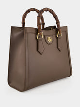 Gucci Dark Taupe Leather Diana Tote Bag