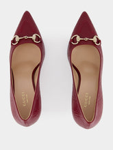 Gucci Rosso Ancora GG Leather Horsebit Pump
