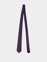 Gucci Blue and Red GG Silk Jacquard Tie