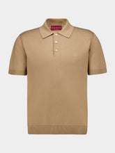 Gucci Light Brown Cotton Short-Sleeve Polo