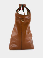 Gucci Giglio Large Tote Bag in Dark Brown Glossy Leather