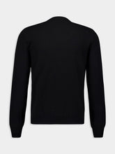 Piacenza 1733 Black Cashmere Crewneck Sweater