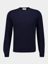 Piacenza 1733 Blue Cashmere Crewneck Sweater