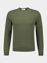 Piacenza 1733 Army Green Cashmere Crewneck Sweater