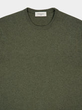 Piacenza 1733 Army Green Cashmere Crewneck Sweater