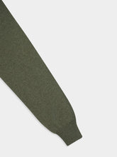 Piacenza 1733 Army Green Cashmere Crewneck Sweater