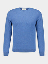 Piacenza 1733 Denim Blue Cashmere Crewneck Sweater