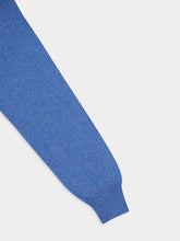 Piacenza 1733 Denim Blue Cashmere Crewneck Sweater