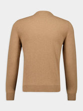 Piacenza 1733 Light Brown Crewneck Cashmere Sweater