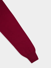 Piacenza 1733 Burgundy Cashmere Crewneck Sweater