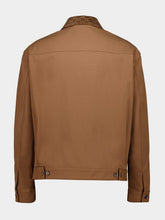 Gucci Camel Cotton Jacket with GG Monogram Details