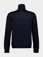 Gucci Dark Blue Technical Jersey Zip Jacket with Web Inserts