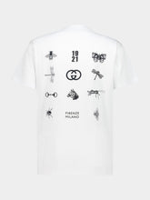 Gucci White Regular Fit Symbol Print T-Shirt