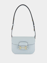 Gucci Light Blue Horsebit 1955 Small Shoulder Bag