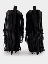 Balenciaga Black Avenue Fringe Leather Booties
