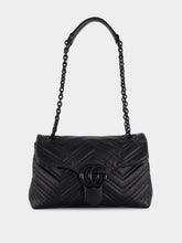 Gucci Black Small GG Marmont Leather Shoulder Bag
