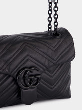 Gucci Black Small GG Marmont Leather Shoulder Bag