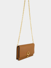 Gucci Brown Calfskin Wallet with Removable Chain