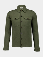 Piacenza 1733 Army Green Cashmere Shirt Jacket