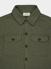 Piacenza 1733 Army Green Cashmere Shirt Jacket