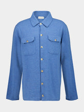 Piacenza 1733 Light Blue Cashmere Button-Up Shirt