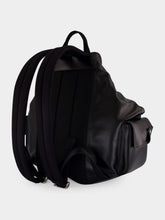 McQueen Black Manta Backpack in Nappa Calf Leather