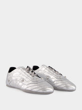 Balenciaga Silver City Sneaker in Metallized Sheepskin