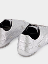 Balenciaga Silver City Sneaker in Metallized Sheepskin
