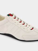 Gucci Cream Calfskin Low-Top Sneakers