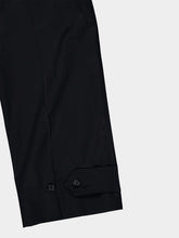 McQueen Black Cotton Cargo Trousers