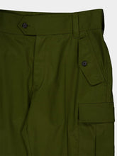 McQueen Khaki Green Cotton Cargo Trousers