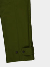 McQueen Khaki Green Cotton Cargo Trousers