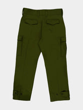 McQueen Khaki Green Cotton Cargo Trousers