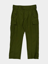 McQueen Khaki Green Cotton Cargo Trousers