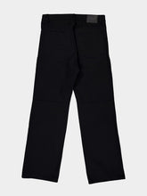 Balenciaga Black Curved Knee Cotton Denim Trousers