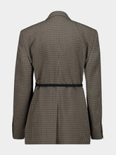 Balenciaga Wrap Tailored Jacket in Khaki and Brown