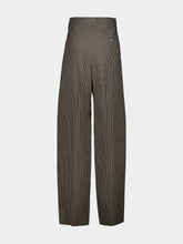 Balenciaga Checked Khaki and Brown Tailored Trousers