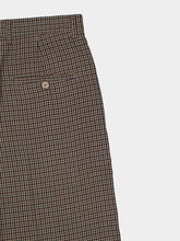 Balenciaga Checked Khaki and Brown Tailored Trousers