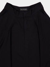 Balenciaga Black Cotton Godet Maxi Skirt