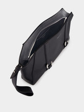 McQueen Black Farringdon Calfskin Leather Pouch