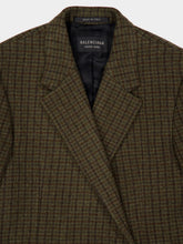Balenciaga Standard Coat in Khaki and Brown