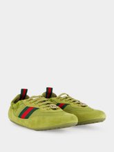 Gucci Bright Green Fabric Shift Trainers
